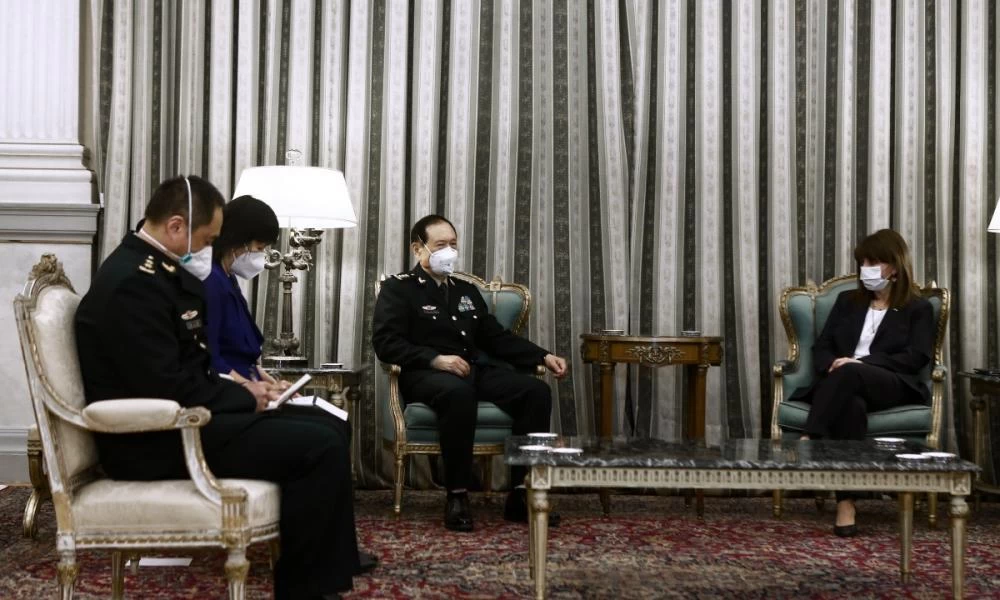 Συνάντηση του ΥΠΑΜ Παναγιωτόπουλου με τον Κινέζο ομόλογό του